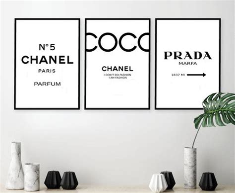 coco chanel prada poster|5pk B&W Designer Posters Large COCO Chanel & Prada .